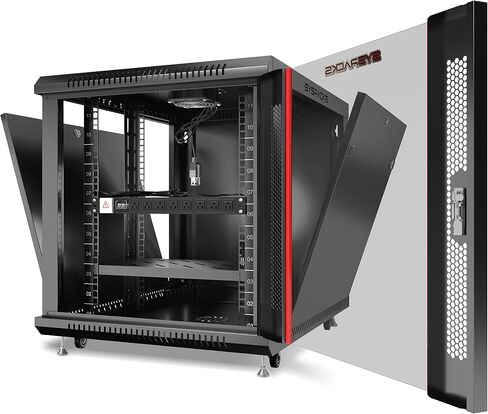 Sysracks 15U Server Rack Network 35 inch Deep Lockable Server Cabinet Rackmount on Casters with - POWERBAR - Shelf - Fan - Hardware - for Data - AV - Computer - Networking - PC Equipment in Saudi Arabia