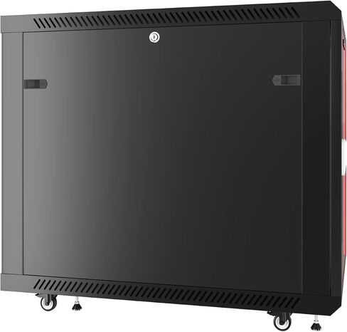 Sysracks 15U Server Rack Network 35 inch Deep Lockable Server Cabinet Rackmount on Casters with - POWERBAR - Shelf - Fan - Hardware - for Data - AV - Computer - Networking - PC Equipment in Saudi Arabia