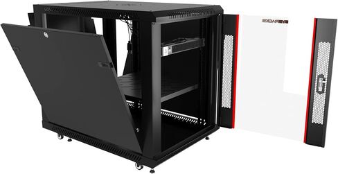 Sysracks 15U Server Rack Network 35 inch Deep Lockable Server Cabinet Rackmount on Casters with - POWERBAR - Shelf - Fan - Hardware - for Data - AV - Computer - Networking - PC Equipment in Saudi Arabia