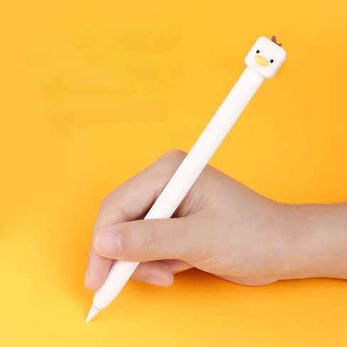 Kawaii case Compatible with Apple Pencil 2nd Generation Kawaii White Duck case Cover Sleeve in Saudi Arabia