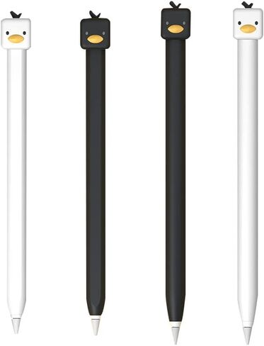 Kawaii case Compatible with Apple Pencil 2nd Generation Kawaii White Duck case Cover Sleeve in Saudi Arabia