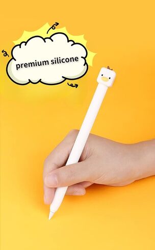 Kawaii case Compatible with Apple Pencil 2nd Generation Kawaii White Duck case Cover Sleeve in Saudi Arabia