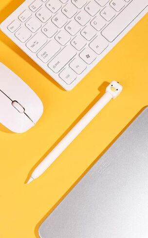 Kawaii case Compatible with Apple Pencil 2nd Generation Kawaii White Duck case Cover Sleeve in Saudi Arabia