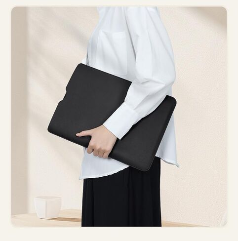 كم كمبيوتر محمول من الجلد الممتاز متوافق مع 13/14/14/15 بوصة MacBook Pro/Air ، Dell XPS ، HP Specter - حالة واقية من فتيرا (رمادي ، كمبيوتر محمول 13 بوصة) in Saudi Arabia