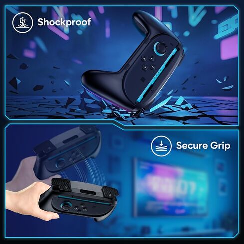 Procase 2 Pack Joy-Con Grips لـ Nintendo Switch 2 2025 تم إصدار حزمة مع حالة قبضة مفتاح 2 in Saudi Arabia