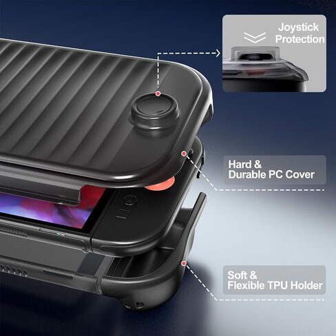 Procase 2 Pack Joy-Con Grips لـ Nintendo Switch 2 2025 تم إصدار حزمة مع حالة قبضة مفتاح 2 in Saudi Arabia