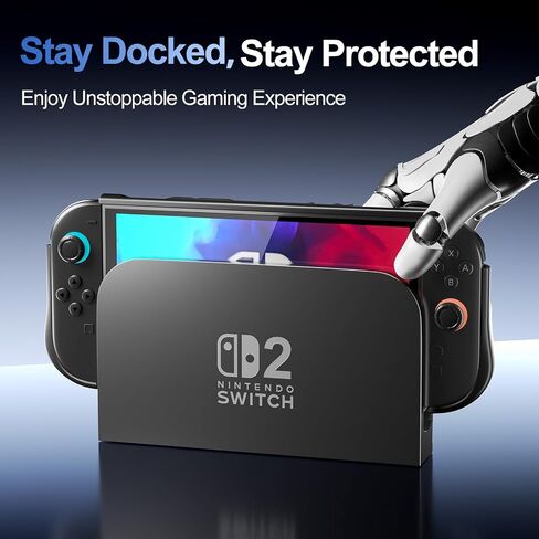 ProCase 2 Pack Joy-Con Grips for Nintendo Switch 2 2025 Released Bundle with Dockable Switch 2 Grip Case in Saudi Arabia