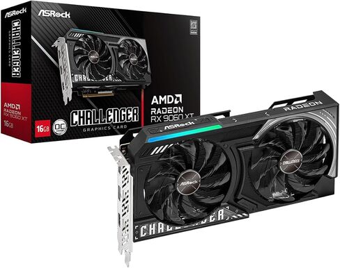 ASROCK RADEON RX 9060 XT CHALLENGER 16GB OC + CL-750G 750W GOLD PSU BUNDLE in Saudi Arabia