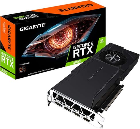 Gigabyte 24GB NVIDIA GeForce RTX 3090 Turbo GDDR6X Graphics Card Model GV-N3090TURBO-24GD in Saudi Arabia