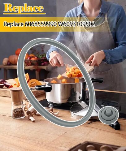 Pressure Cooker Sealing Ring with Pressure Indicator Gasket Fits for WMF 4.5-,6.5- & 8.5-Quart Pressure Cookers-Replacement Food-Grade Silicone Gasket Ensures Leak-Proof Seal,Replace 6068559990 in Saudi Arabia