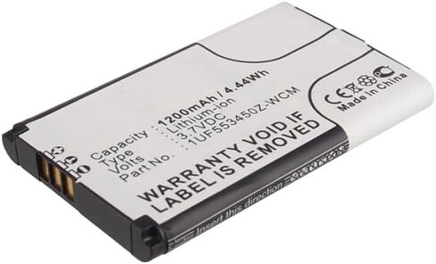 بطارية الكمبيوتر اللوحي الرقمي التآزر ، متوافقة مع جهاز الكمبيوتر اللوحي 1UF553450Z-WCM ، (LI-ION ، 3.7 فولت ، 1200 مللي أمبير في الساعة) سعة عالية للغاية ، بديل لبطارية WACOM 1UF553450Z-WCM in Saudi Arabia
