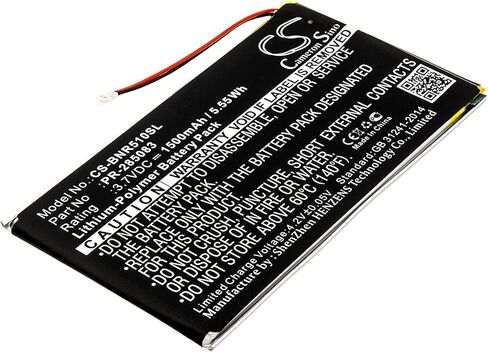 LIONX Battery Replacement for E-Book, E-Reader BNRV510 Nook Glowlight + Plus 2015 PR-285083 1500mAh / 5.55Wh 3.7v Lithium-Polymer Black in Saudi Arabia