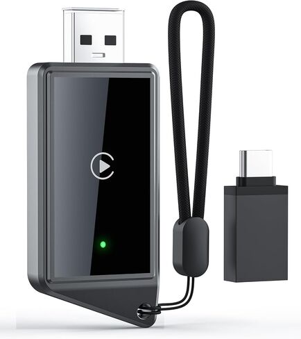 Wireless CarPlay Adapter for iPhone - Convert CarPlay Wired to Wireless, No Latency, Plug and Play, Compatible with iOS 10+ & OEM Wired CarPlay Cars in Saudi Arabia