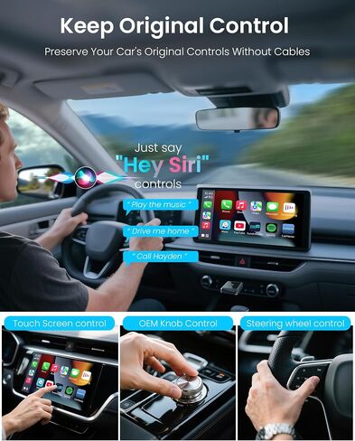 Wireless CarPlay Adapter for iPhone - Convert CarPlay Wired to Wireless, No Latency, Plug and Play, Compatible with iOS 10+ & OEM Wired CarPlay Cars in Saudi Arabia
