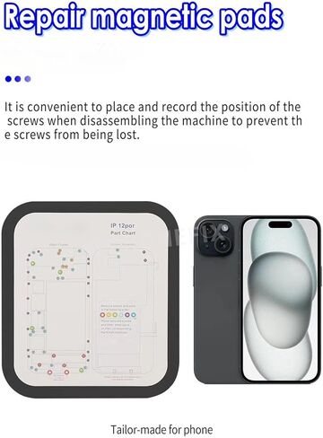 31 في 1 حصيرة مشروع مغناطيسي لـ iPhone magnetic project project part part part maps for iPhone 6-15Promax Repair Pad 1PCS Magnetic Screw Match and 31pcs map part part part sender tool tool tool in Kuwait