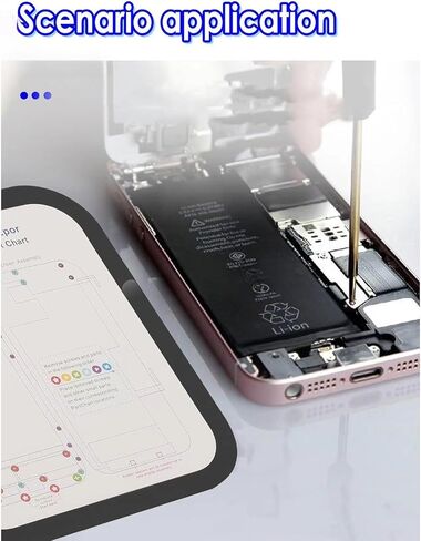31 في 1 حصيرة مشروع مغناطيسي لـ iPhone magnetic project project part part part maps for iPhone 6-15Promax Repair Pad 1PCS Magnetic Screw Match and 31pcs map part part part sender tool tool tool in Kuwait
