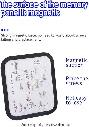 31 في 1 حصيرة مشروع مغناطيسي لـ iPhone magnetic project project part part part maps for iPhone 6-15Promax Repair Pad 1PCS Magnetic Screw Match and 31pcs map part part part sender tool tool tool in Kuwait
