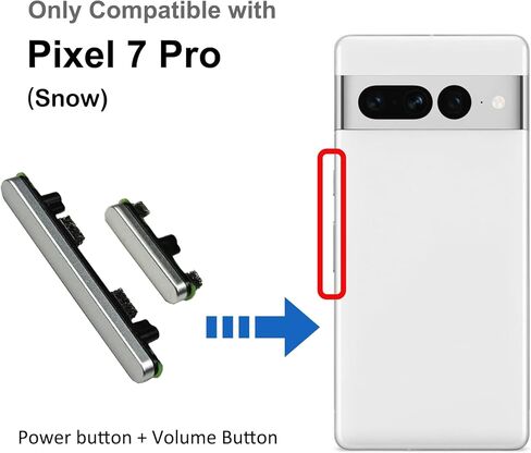 استبدال مفتاح زر OFF OFF VOLUTY لجزء PIXEL 7 PRO ، مع مجموعة الأدوات (الثلج) in Saudi Arabia