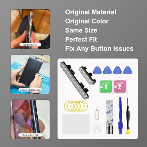 استبدال مفتاح زر OFF OFF VOLUTY لجزء PIXEL 7 PRO ، مع مجموعة الأدوات (الثلج) in Saudi Arabia