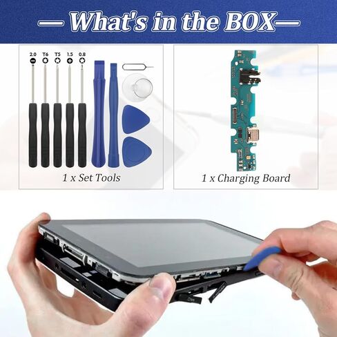 for Samsung Galaxy Tab A7 Lite LTE Charging Port for Samsung Tab A7 Lite LTE T225 T227U Dock Connector Replacement USB Charger Board Flex Cable Assembly Accessories with Repair Tools in Saudi Arabia