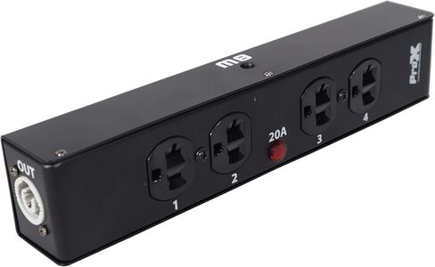 Prox X -PW EX4 Box Power Connector Box لـ 4x Edison Power Outlet للاستخدام الداخلي - تصميم نحيف جديد in Kuwait