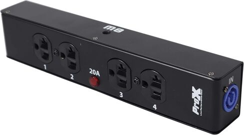 Prox X -PW EX4 Box Power Connector Box لـ 4x Edison Power Outlet للاستخدام الداخلي - تصميم نحيف جديد in Kuwait