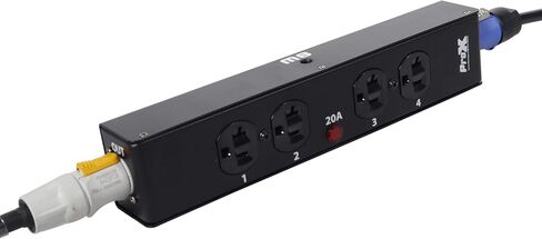 Prox X -PW EX4 Box Power Connector Box لـ 4x Edison Power Outlet للاستخدام الداخلي - تصميم نحيف جديد in Kuwait