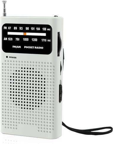 راديو Benss المحمول المطور AM FM، راديو ترانزستور مع مكبر صوت عالٍ ومقبس سماعة رأس، مشبك خلفي، راديو يعمل ببطارية 2AA لاستقبال طويل المدى للاستخدام الداخلي والخارجي والطوارئ (أسود) in Kuwait