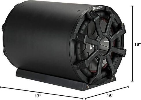 KICKER Subwoofer and Amp Package of 3 Items - 8" TB 600 Watt Loaded Subwoofer Enclosure 4-ohm, Class D Monoblock Amplifier, and 4AWG Power Wiring Kit in Saudi Arabia