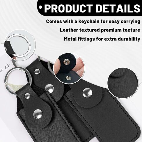 حامل محرك أقراص فلاش 6 أجهزة كمبيوتر ، حالة تخزين جلدية ، حالة تخزين محرك أقراص فلاش ، أكمام حماية محرك الأقراص الصلبة للكمبيوتر (أسود) in Kuwait