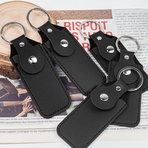 6 Pcs Flash Drive Holder, Leather Storage Case, Flash Drive Storage Case, Computer Hard Drive Accessories Protection Sleeves (Black) in Kuwait