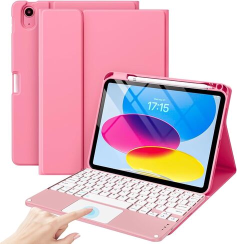 ProCase for iPad 11th (A16) / 10th Generation Case with Keyboard; Detachable Wireless Keyboard Folio Cover with Multi-Touch Trackpad for iPad 11th 2025 /10th Gen 2022 -Midnight Green in Saudi Arabia