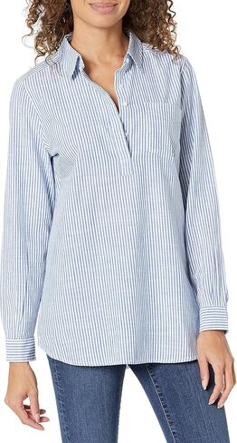 Amazon Brand - Goodthreads Women's Washed Cotton Popover Tunic in Saudi Arabia