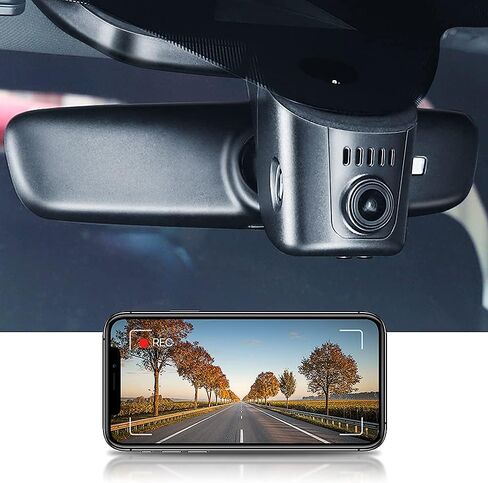 FITCAMX 4K DASH CAM تتكيف مع Audi 2019-2026 A4 A6 Allroad A3 A3 A5 Q5 S4 S6 Q7 A8 Q8 S8 TT A7 S5 Q3 E-TRON (Model A) ، Look OEM ، Loop Recording ، 2160p UHD Video ، WIFI & APP ، MATHER CART ، 64GB CARD in Saudi Arabia