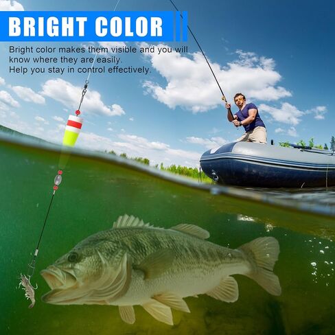 AGOOL Fishing Floats Rigs Popping Corks for Saltwater Rattle Weighted Fishing Bobbers Tackle Redfish and Speckled Trout Fishing Tackle Saltwater Freshwater in Saudi Arabia