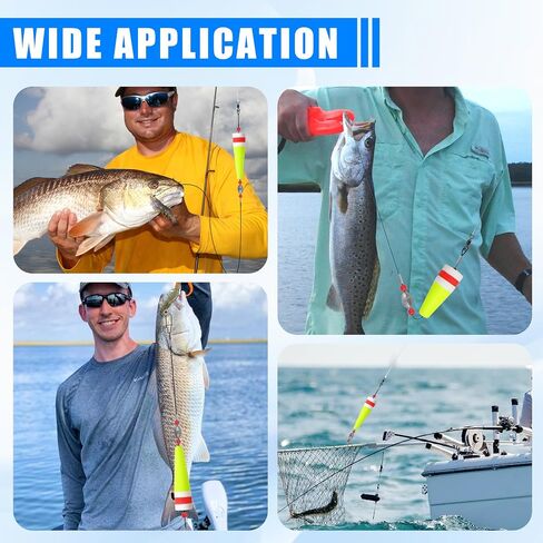 AGOOL Fishing Floats Rigs Popping Corks for Saltwater Rattle Weighted Fishing Bobbers Tackle Redfish and Speckled Trout Fishing Tackle Saltwater Freshwater in Saudi Arabia