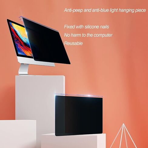 Hanging Acrylic Screen Protector 13.3-32 inch Computer Privacy Screen Filter for 16:9 5:4 16:10 Aspect HDTV LED PC Monitor Computer Privacy Screen Filter,22in 16:9 in Saudi Arabia