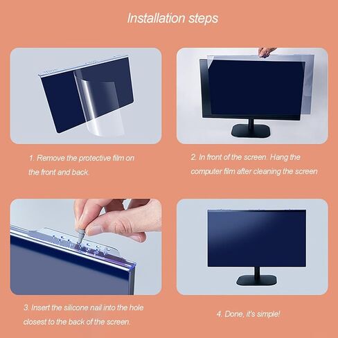 Hanging Acrylic Screen Protector 13.3-32 inch Computer Privacy Screen Filter for 16:9 5:4 16:10 Aspect HDTV LED PC Monitor Computer Privacy Screen Filter,22in 16:9 in Saudi Arabia