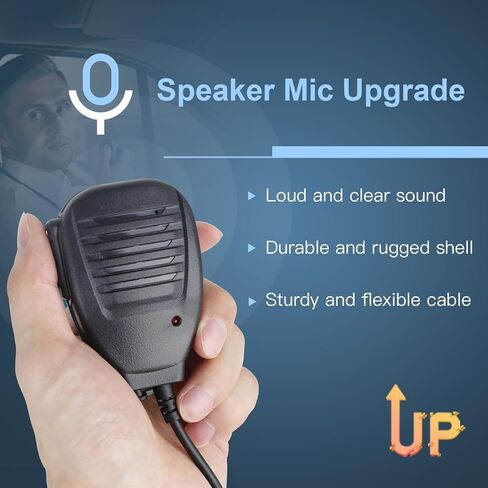 BAOFENG Accessories Walkie Talkies Speaker MIC For Baofeng UV-5R 5RM 5RX 5RHPRO BF-F8HP Pro UV-32 DM-32 GM21 UV-5G Plus K5PLUS AR-152 UV-82 UV-21R UV-K5 K6 TD-H8 TD-H3 Ham GMRS Radio Two Way Radio mic in Saudi Arabia