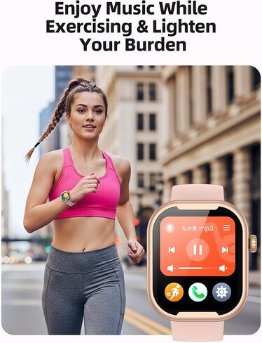 AGPTEK MP3 Player with Bluetooth, Watch MP3 Player with Watch Band for Running Climbing Hiking Cycling Jogging Yoga, Black in Saudi Arabia
