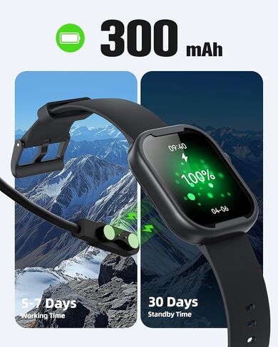 AGPTEK MP3 Player with Bluetooth, Watch MP3 Player with Watch Band for Running Climbing Hiking Cycling Jogging Yoga, Black in Saudi Arabia