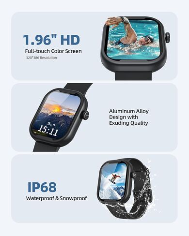 AGPTEK MP3 Player with Bluetooth, Watch MP3 Player with Watch Band for Running Climbing Hiking Cycling Jogging Yoga, Black in Saudi Arabia