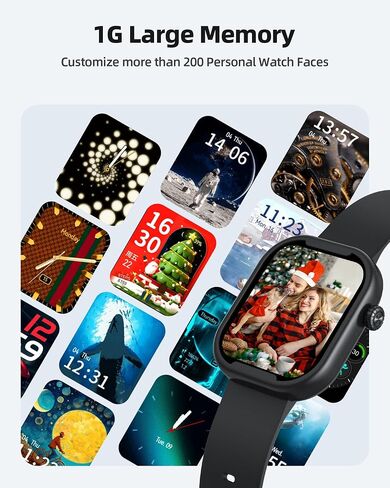 AGPTEK MP3 Player with Bluetooth, Watch MP3 Player with Watch Band for Running Climbing Hiking Cycling Jogging Yoga, Black in Saudi Arabia
