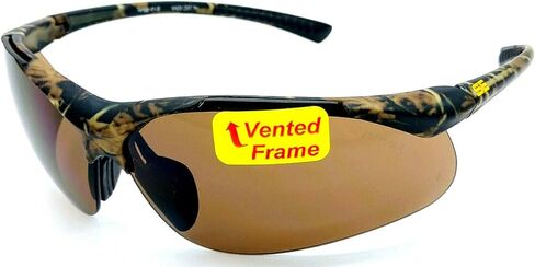 Shooter's Edge Tango Z87.1 نظارات إطلاق النار على السلامة Matte Camo Frame W Brown Lens in Saudi Arabia