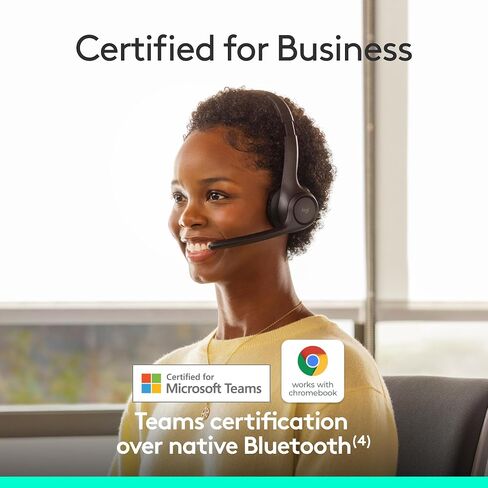 Logitech Zone 305 للأعمال ، وسماعة رأس Bluetooth اللاسلكية مع الميكروفون ، والبلوتوث الأصلي ، لفرق Microsoft ، متوافقة مع Windows و Mac و Chrome و Linux و IOS و iPados و Android in Saudi Arabia