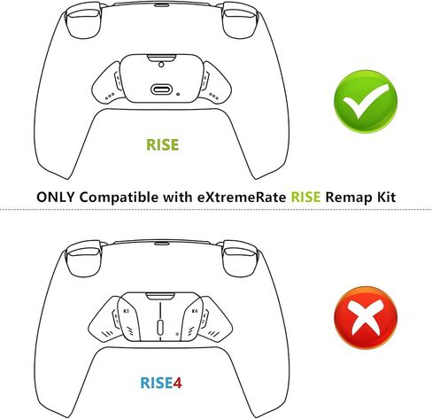 Cobalt Blue Replacement Redesigned K1 K2 Back Button Housing Shell for PS5 Controller eXtremerate Rise Remap Kit - Controller & Rise Remap Board NOT Included in Saudi Arabia