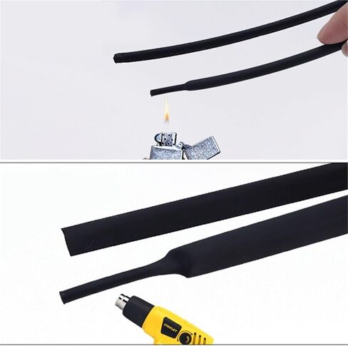 5 أمتار/الكثير DIY أسود 2: 1 كبل الأكمام 1mm 1.5mm 2mm 2.5mm 3mm 3mm 4mm 4mm 5mm 6 مم أنبوب أنابيب تقليص الحرارة (7 مم (5 متر)) in Kuwait