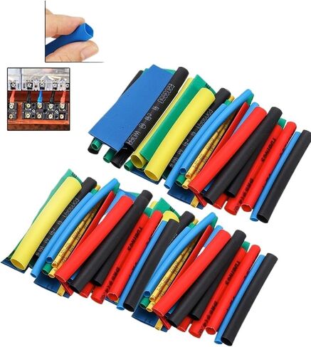 530pcs حرارة أنبوب أنبوب الأنبوب غلاف أنابيب قابلة للتقلص 2: 1 مجموعة العلاقات العلاقات سلك التثبيت قابلة لإعادة الاستخدام سلك (530 ٪ مع البلاستيك) in Kuwait