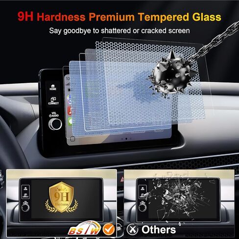 for 2026 CRV Screen Protector for 2026 Honda CR-V LX/EX/EX-L/Hybrid Sport/TrailSport/Sport-L 9-In Display Accessories Anti-Fingerprint & Glare Tempered Glass Protective Film (2026 CRV 9-In Matte) in Kuwait