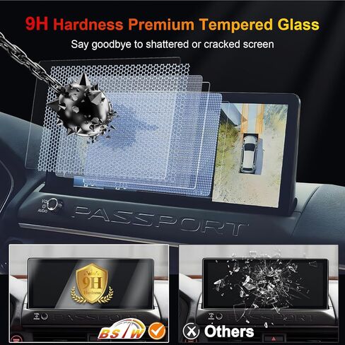 for 2026 CRV Screen Protector for 2026 Honda CR-V LX/EX/EX-L/Hybrid Sport/TrailSport/Sport-L 9-In Display Accessories Anti-Fingerprint & Glare Tempered Glass Protective Film (2026 CRV 9-In Matte) in Kuwait
